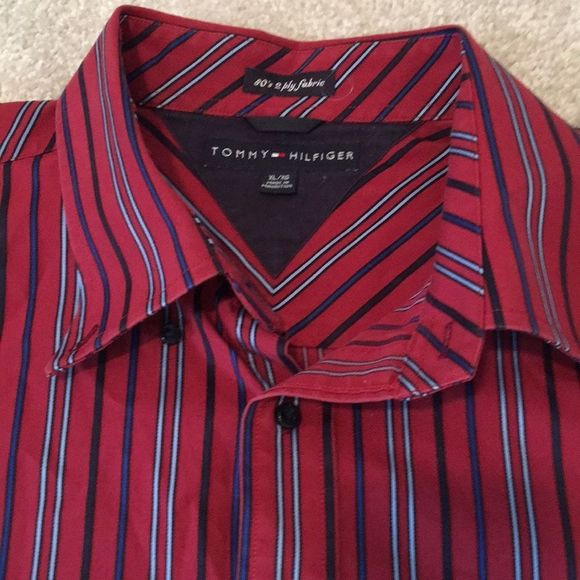 Tommy Hilfiger Men XL/XG Lo g Sleeve Button Down - Picture 4 of 7